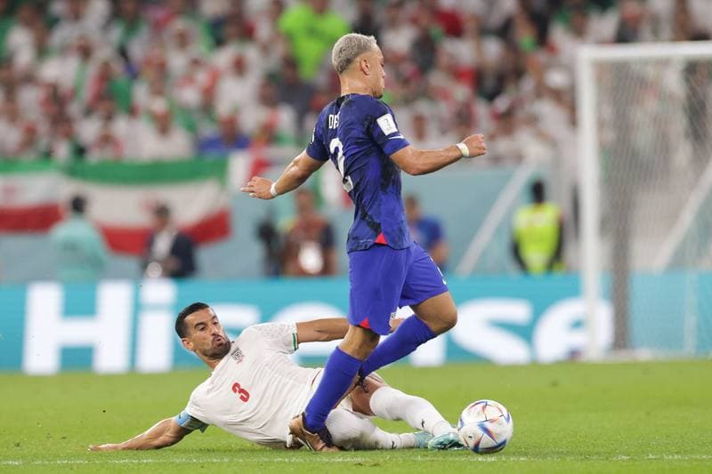 Football. FIFA World Cup. Iran - USA. 29.11.2022