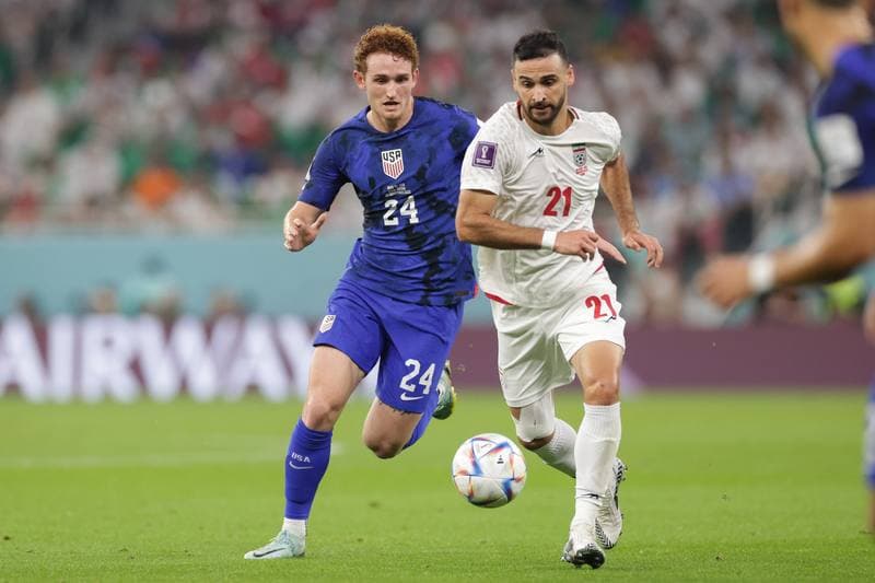 Football. FIFA World Cup. Iran - USA. 29.11.2022