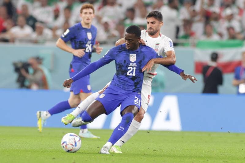 Football. FIFA World Cup. Iran - USA. 29.11.2022