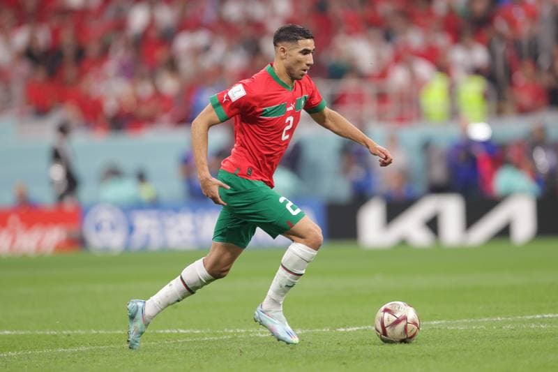 Football. FIFA World Cup. France - Morocco. 14.11.2022