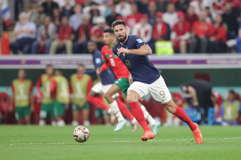 Football. FIFA World Cup. France - Morocco. 14.11.2022