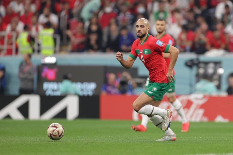 Football. FIFA World Cup. France - Morocco. 14.11.2022