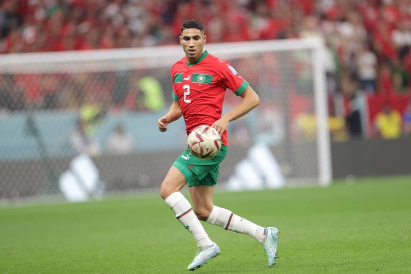 Football. FIFA World Cup. France - Morocco. 14.11.2022