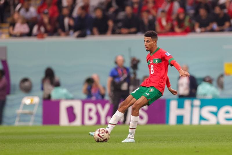 Football. FIFA World Cup. France - Morocco. 14.11.2022