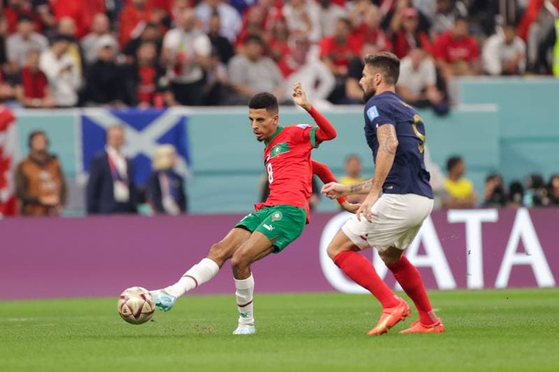 Football. FIFA World Cup. France - Morocco. 14.11.2022