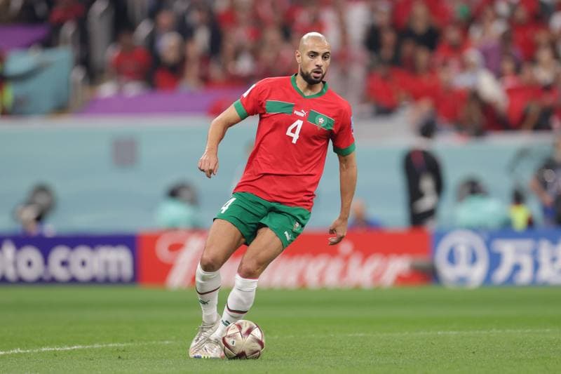 Football. FIFA World Cup. France - Morocco. 14.11.2022