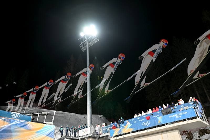 Ski Jumping. FIS World Cup. Men's Super Team Large Hill. 16.02.2026