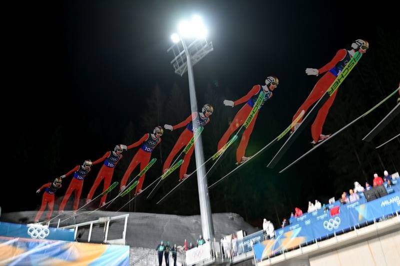 Ski Jumping. FIS World Cup. Men's Super Team Large Hill. 16.02.2026