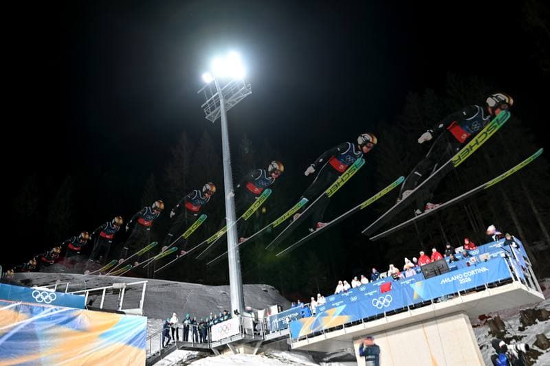Ski Jumping. FIS World Cup. Men's Super Team Large Hill. 16.02.2026