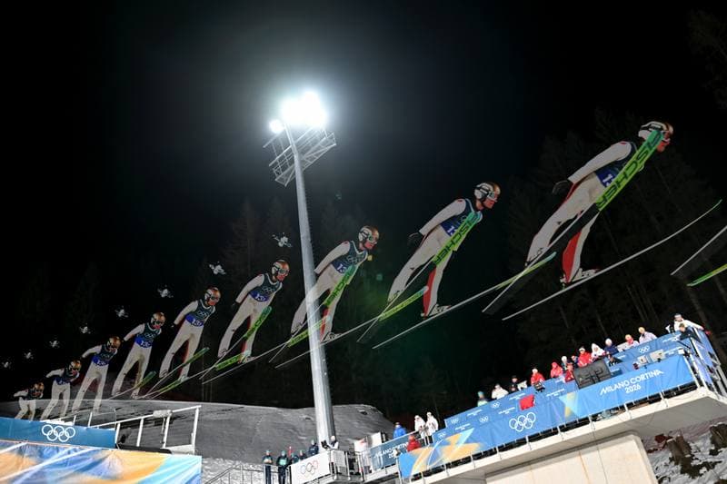 Ski Jumping. FIS World Cup. Men's Super Team Large Hill. 16.02.2026
