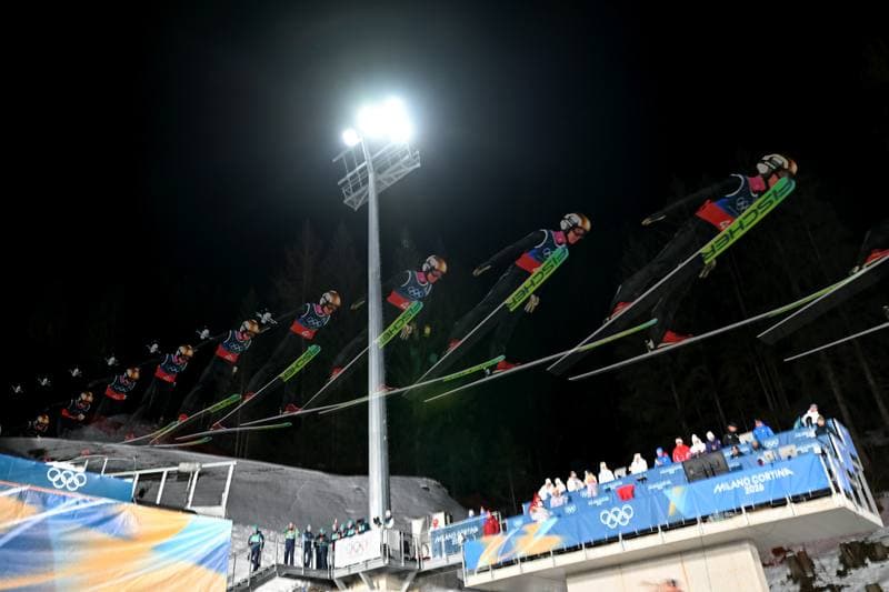 Ski Jumping. FIS World Cup. Men's Super Team Large Hill. 16.02.2026