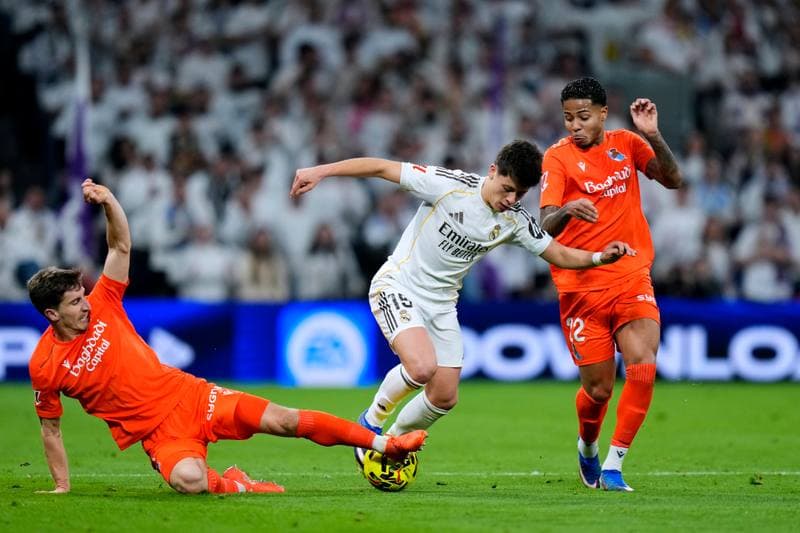 Football. La Liga. Real Madrid - Real Sociedad. 14.02.2026