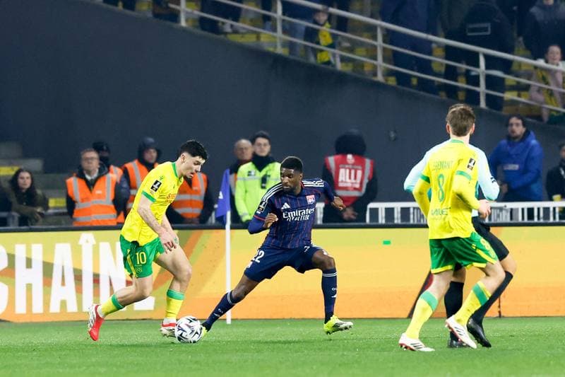 Football. Ligue 1. FC Nantes - Olympique Lyonnais. 07.02.2026