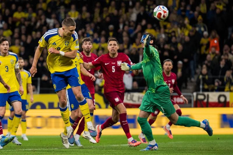 Football. FIFA World Cup Qualifier. Sweden - Poland. 31.03.2026