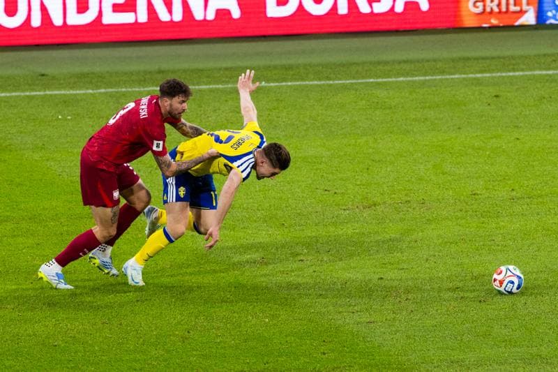 Football. FIFA World Cup Qualifier. Sweden - Poland. 31.03.2026