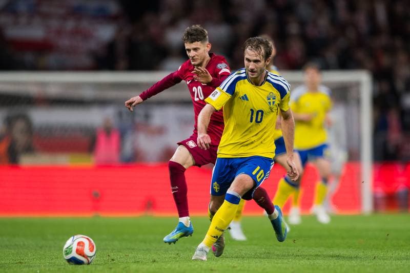 Football. FIFA World Cup Qualifier. Sweden - Poland. 31.03.2026