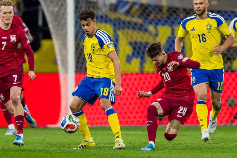 Football. FIFA World Cup Qualifier. Sweden - Poland. 31.03.2026