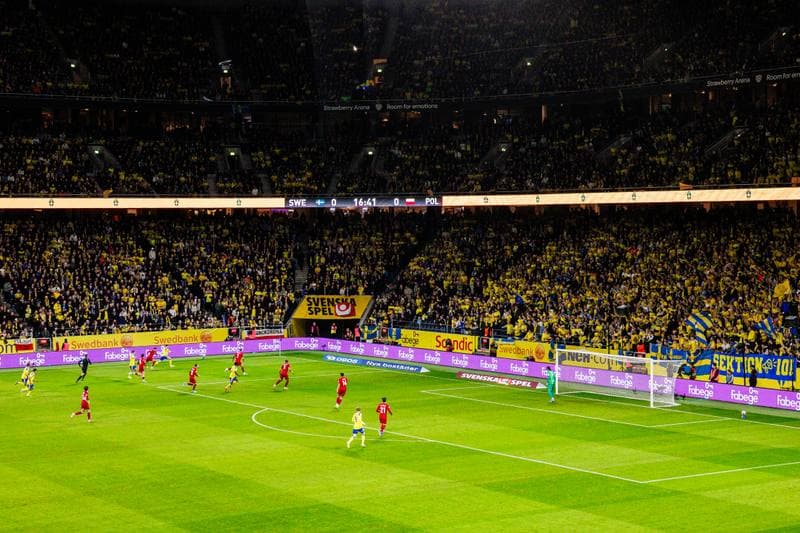 Football. FIFA World Cup Qualifier. Sweden - Poland. 31.03.2026