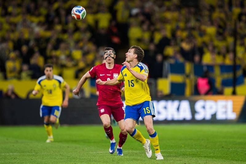 Football. FIFA World Cup Qualifier. Sweden - Poland. 31.03.2026