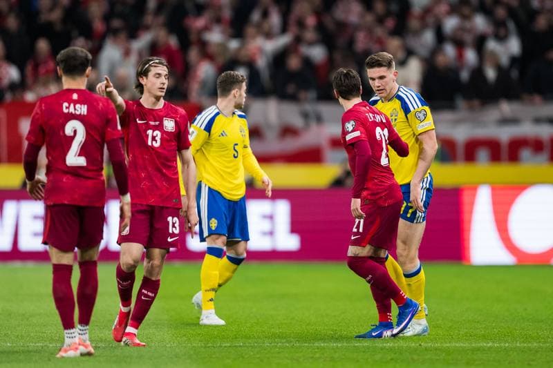 Football. FIFA World Cup Qualifier. Sweden - Poland. 31.03.2026