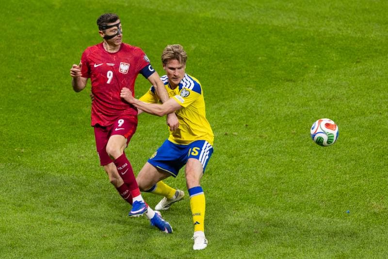 Football. FIFA World Cup Qualifier. Sweden - Poland. 31.03.2026