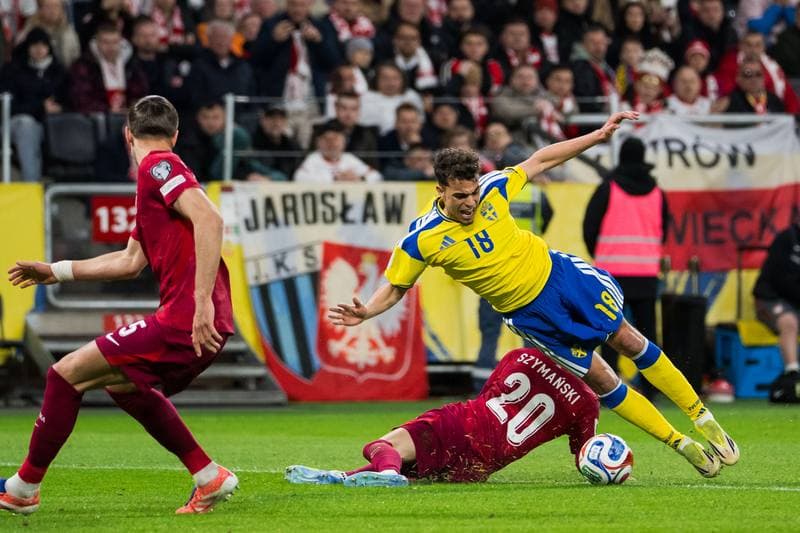 Football. FIFA World Cup Qualifier. Sweden - Poland. 31.03.2026