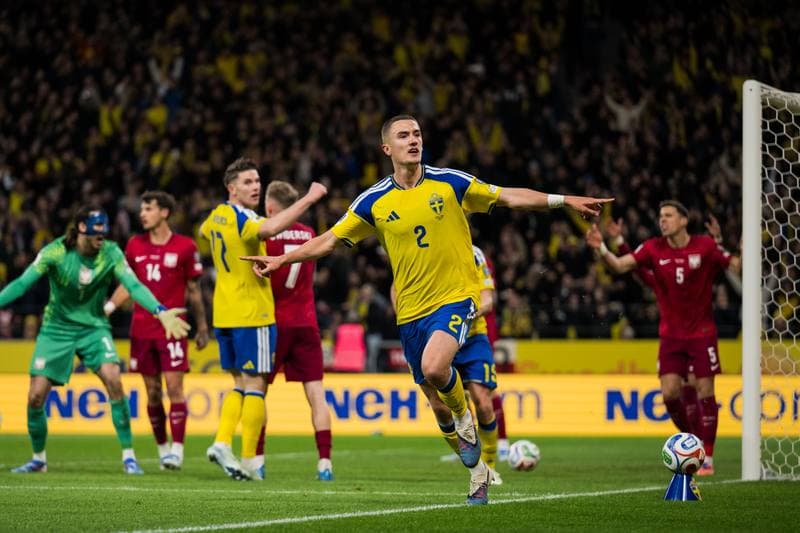 Football. FIFA World Cup Qualifier. Sweden - Poland. 31.03.2026