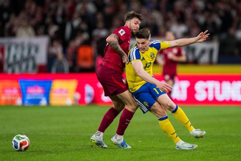 Football. FIFA World Cup Qualifier. Sweden - Poland. 31.03.2026