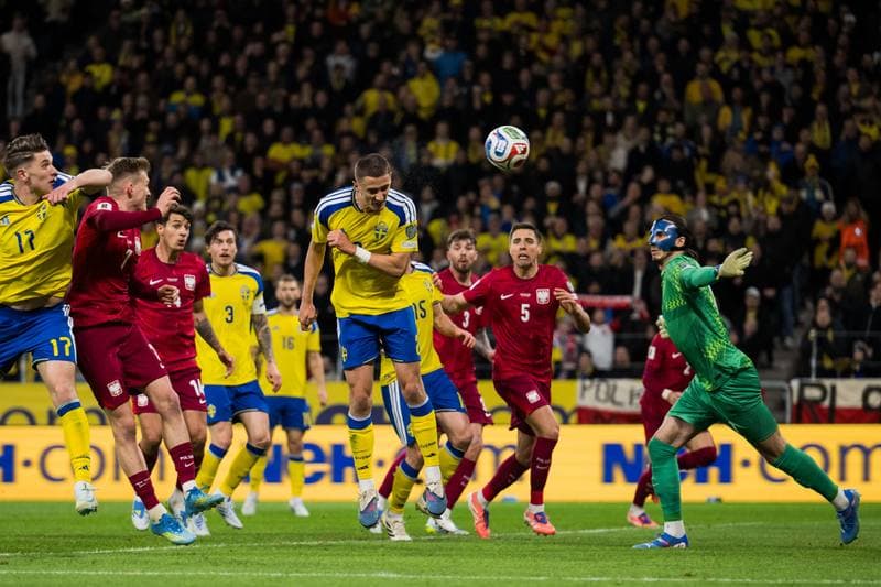 Football. FIFA World Cup Qualifier. Sweden - Poland. 31.03.2026