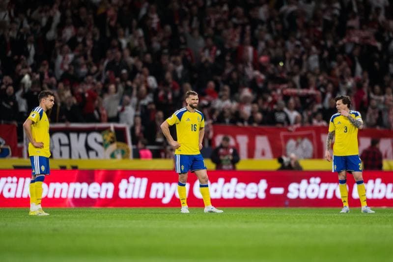 Football. FIFA World Cup Qualifier. Sweden - Poland. 31.03.2026