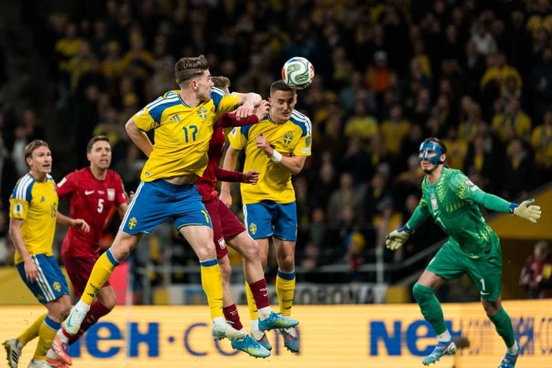 Football. FIFA World Cup Qualifier. Sweden - Poland. 31.03.2026