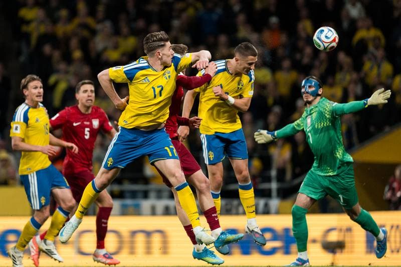 Football. FIFA World Cup Qualifier. Sweden - Poland. 31.03.2026