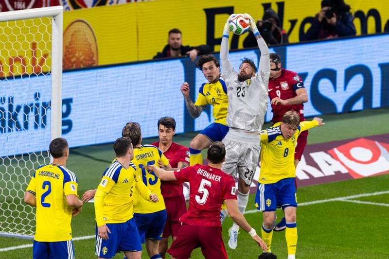 Football. FIFA World Cup Qualifier. Sweden - Poland. 31.03.2026