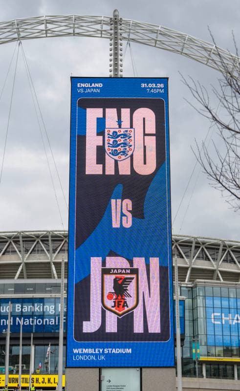 Football. International Friendly. England - Japan. 31.03.2026
