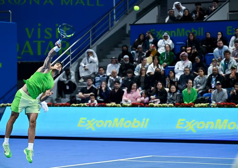 Tennis. ATP Qatar Exxonmobil Open. Carlos Alcaraz - Arthur Rinderknech. 17.02.2026