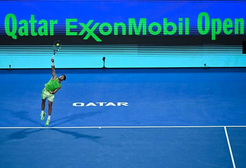 Tennis. ATP Qatar Exxonmobil Open. Carlos Alcaraz - Arthur Rinderknech. 17.02.2026