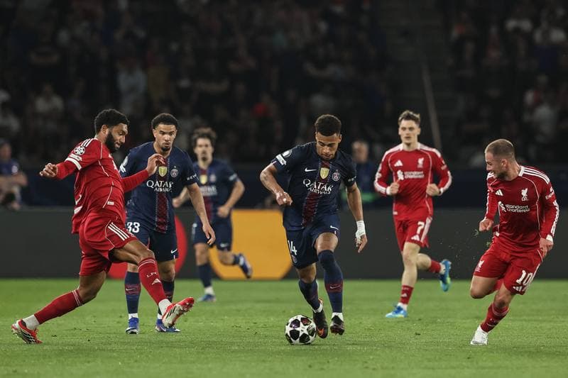 Football. UEFA Champions League. Paris Saint-Germain - Liverpool. 08.04.2026