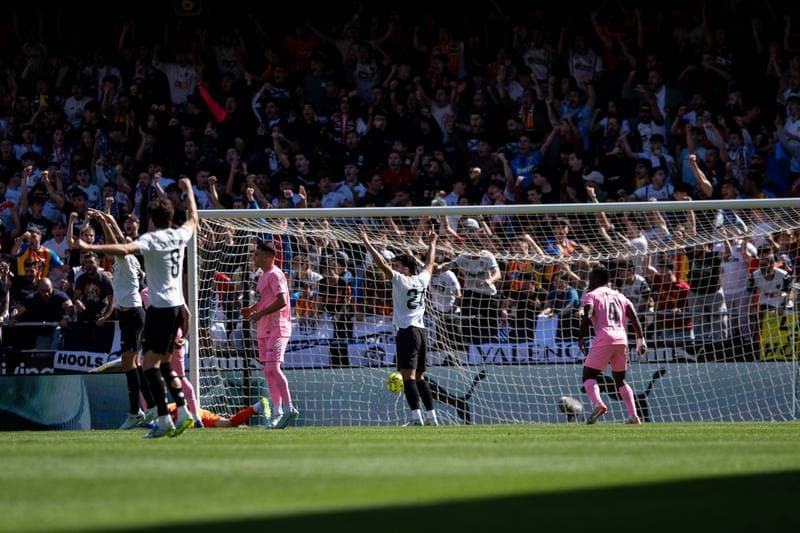 Football. La Liga. Valencia - Celta. 05.04.2026