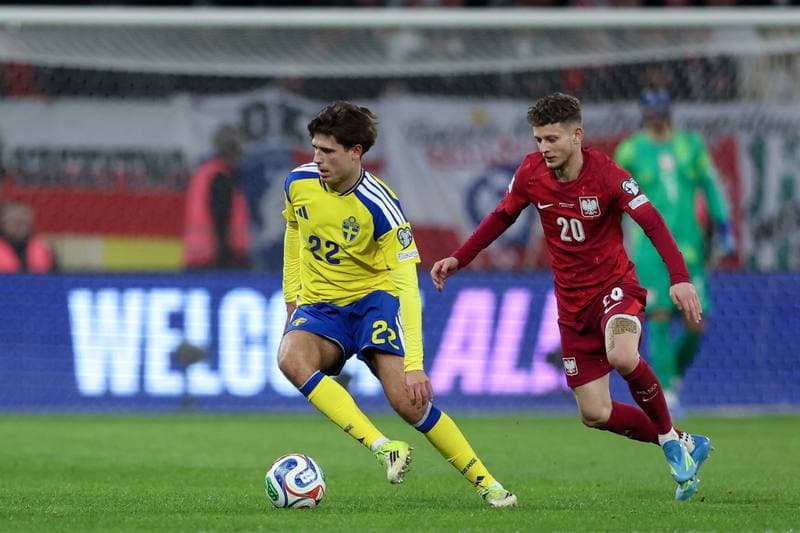 Football. European World Cup Qualifiers. Sweden - Poland. 31.03.2026