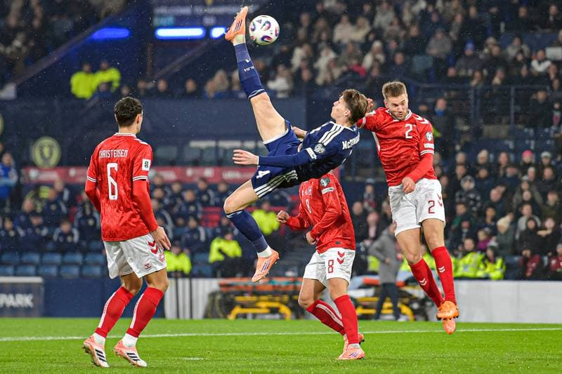 Football. 2026 FIFA World Cup Qualifiers. Scotland - Denmark. 18.11.2025