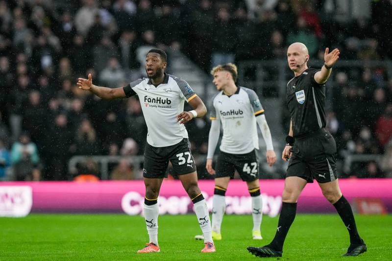 Football. Emirates FA Cup. Derby County - Leeds United. 11.01.2026