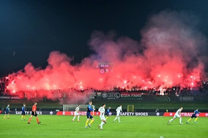 Football. UEFA Conference League. Celje - Legia Warsaw. 06.11.2025