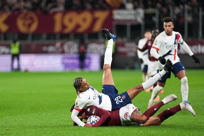 Football. Ligue 1. FC Metz - Paris Saint-Germain. 13.12.2025