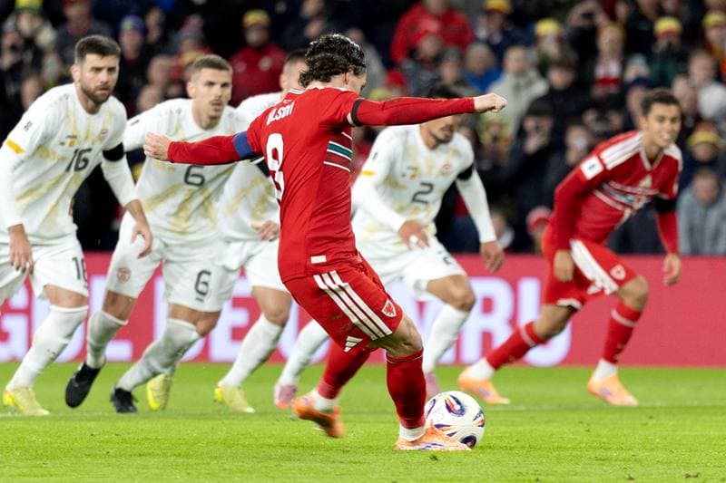 Football. 2026 FIFA World Cup Qualifiers. Wales - North Macedonia. 18.11.2025