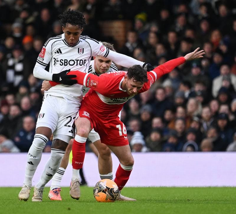 Football. Emirates FA Cup. Fulham - Middlesbrough. 10.01.2026