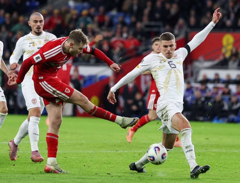 Football. 2026 FIFA World Cup Qualifiers. Wales - North Macedonia. 18.11.2025