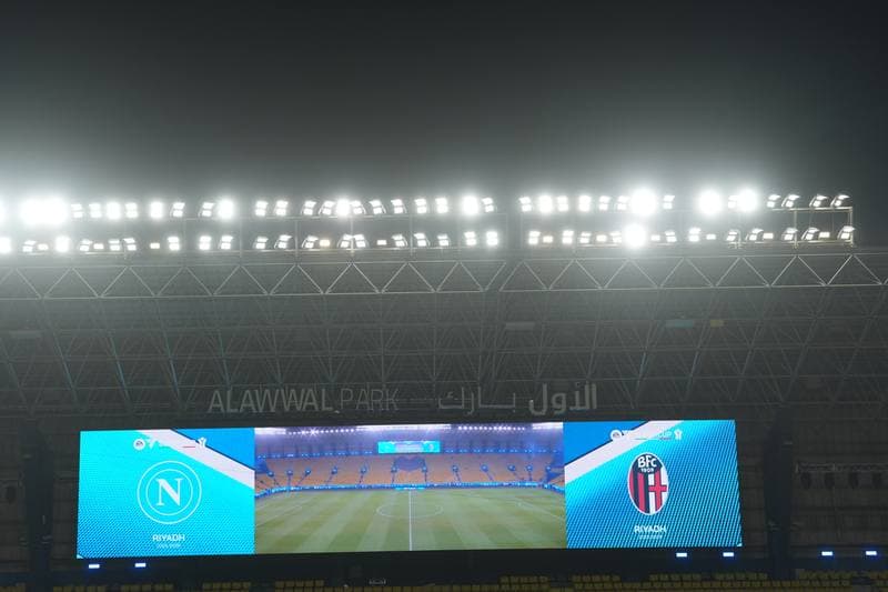 Football. EA Sports FC Supercup. Napoli - Bologna. 22.12.2025