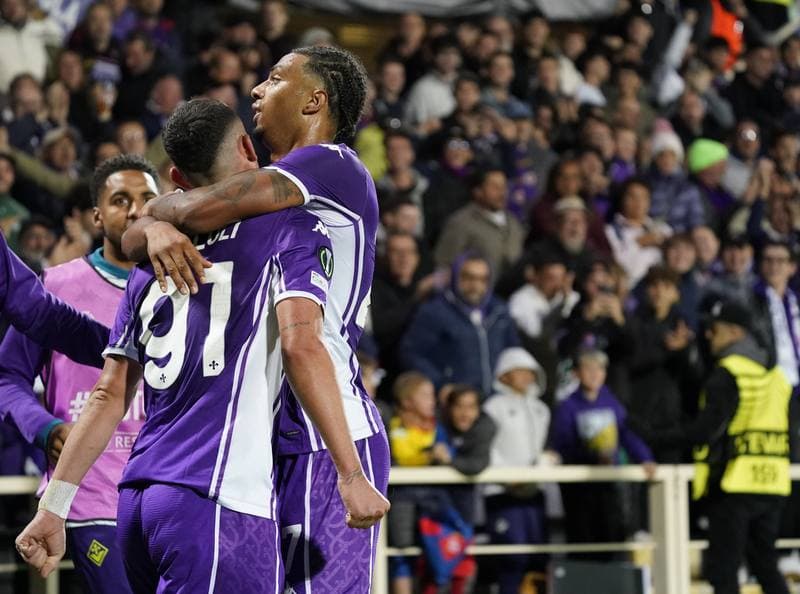 Football. UEFA Europa Conference League. Fiorentina - Sigma. 02.10.2025