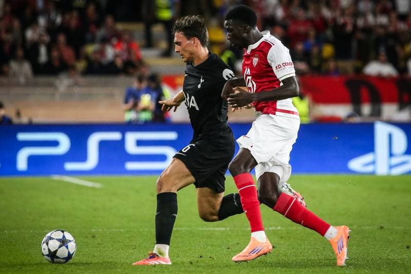 Football. UEFA Champions League. AS Monaco - Tottenham Hotspur. 22.10.2025