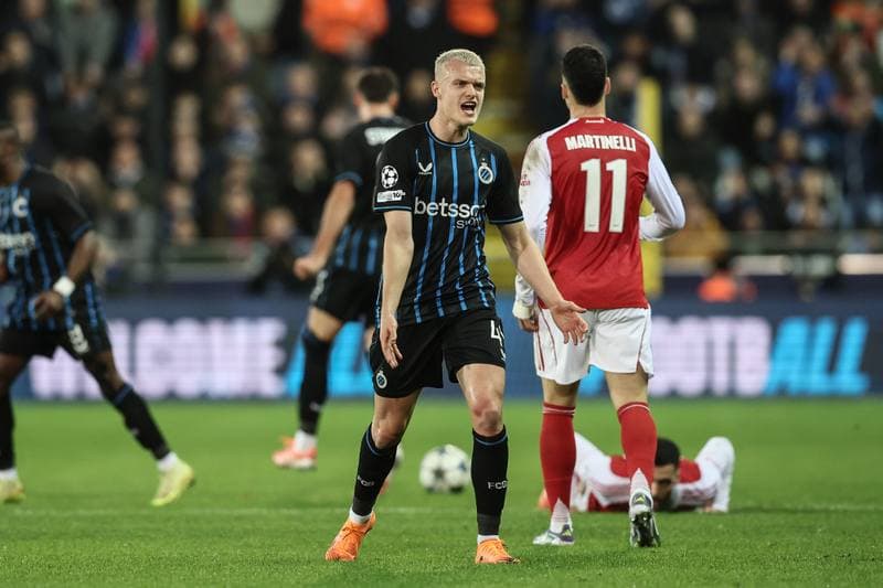 Football. UEFA Champions League. Club Brugge - Arsenal. 10.12.2025